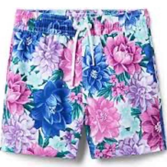 Janie and Jack Other - Janie and Jack Floral Kids Shorts Blue and Pink Size 8